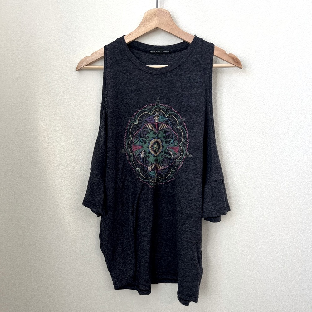 Truly Madly Deeply Small Cold Shoulder Shirt